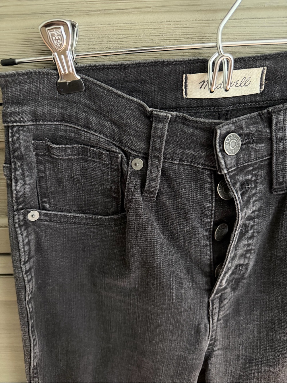 Madewell Raw Hem High-Rise Black Women’s Jeans - Picture 3 of 6